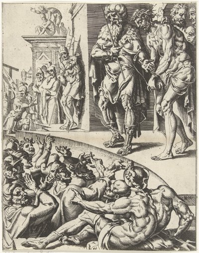 ecce-homo La caída y la redención de la humanidad a través de la vida y la pasión de Cristo (título de la serie) de Dirck Volckertsz. Coornhert (attributed to)