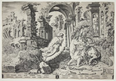 Balaam y el ángel de Dirck Volckertsz. Coornhert
