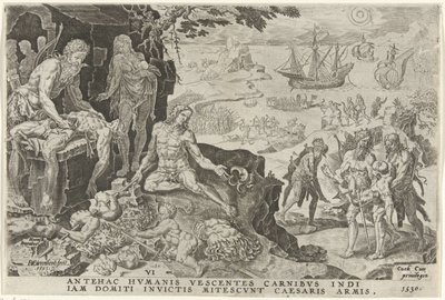 Las tropas imperiales de Carlos V invaden América Central, 1530 Victorias de Carlos V (título de la serie) Divi Caroli. v. imp. optar. max victoriae, ex multis praecipuae (título de la serie) de Dirck Volckertsz. Coornhert