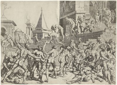 Infanticidio en Belén de Dirck Volckertsz. Coornhert