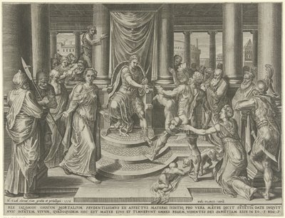Juicio de Salomón de Dirck Volckertsz. Coornhert
