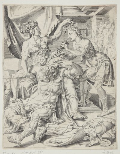 Sansón y Dalila de Dirck Volckertsz. Coornhert