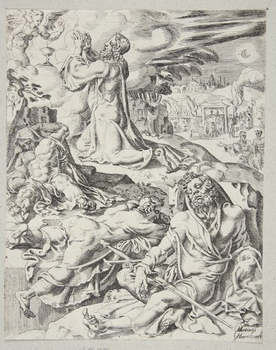 La agonía en el jardín de Dirck Volckertsz. Coornhert