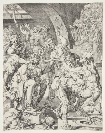 La burla de Cristo de Dirck Volckertsz. Coornhert