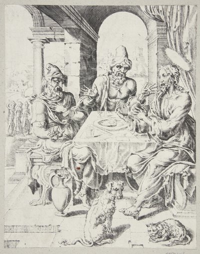 La cena en Emaús de Dirck Volckertsz. Coornhert