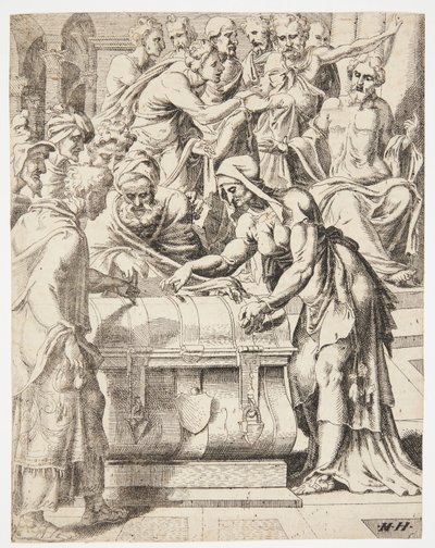 La ofrenda de la viuda de Dirck Volckertsz. Coornhert