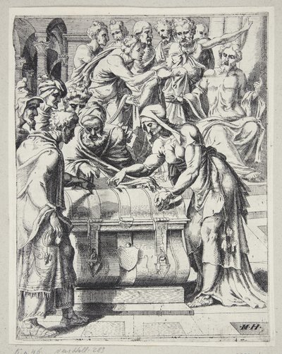 La ofrenda de la viuda de Dirck Volckertsz. Coornhert