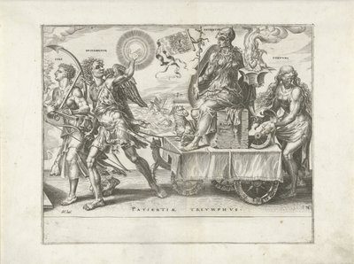Triunfo de la Paciencia (Patientia) El triunfo de la paciencia (título de la serie) Patientiae Trivmphvs (título de la serie) de Dirck Volckertsz. Coornhert