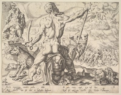 Gad, de la serie Los Doce Patriarcas, 1550 de Dirck Volkertsen Coornhert