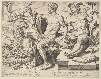 Neftalí, de la serie Los Doce Patriarcas, 1550 de Dirck Volkertsen Coornhert