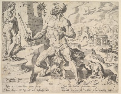 Simeón, de la serie Los Doce Patriarcas, 1550 de Dirck Volkertsen Coornhert