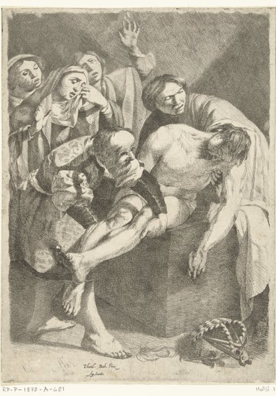 El entierro de Cristo de Dirck van Baburen (attributed to)