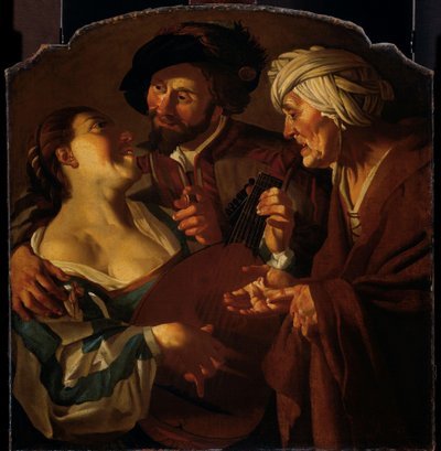 La alcahueta de Dirck van Baburen (copy after)