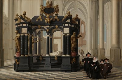Una familia junto a la tumba del príncipe Guillermo i en la Nieuwe Kerk, Delft
Una familia junto a la tumba de Guillermo I (Guillermo el Silencioso) en la Nieuwe Kerk, Delft de Dirck van Delen
