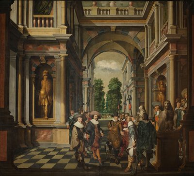 Una secuencia decorativa de siete partes: Una galería de Dirck van Delen