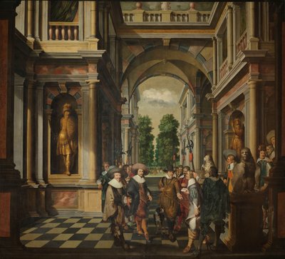 Una secuencia decorativa de siete partes: Una galería de Dirck van Delen