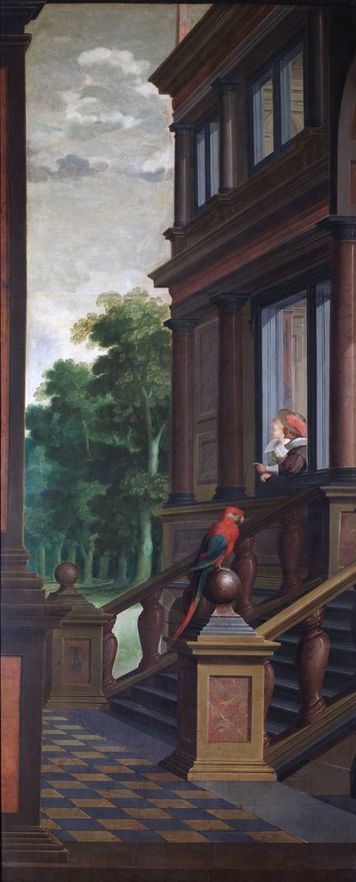 Una secuencia decorativa de siete partes: La escalera exterior de Dirck van Delen