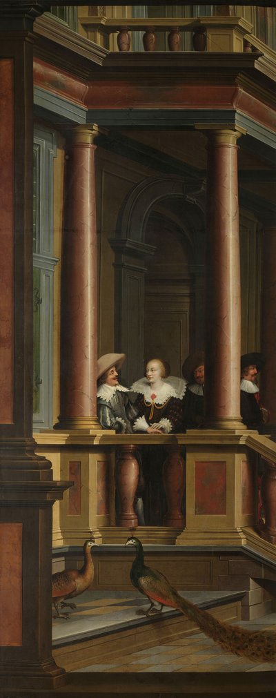 Una secuencia decorativa de siete partes: La escalera exterior de Dirck van Delen