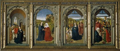 Cuatro escenas de la vida de la Virgen, ca. 1442-1445 de Dirk Bouts