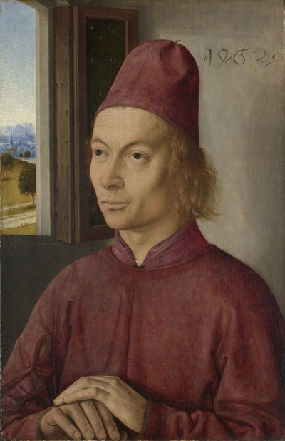 Retrato de un hombre Jan van Winckele, 1462 de Dirk Bouts