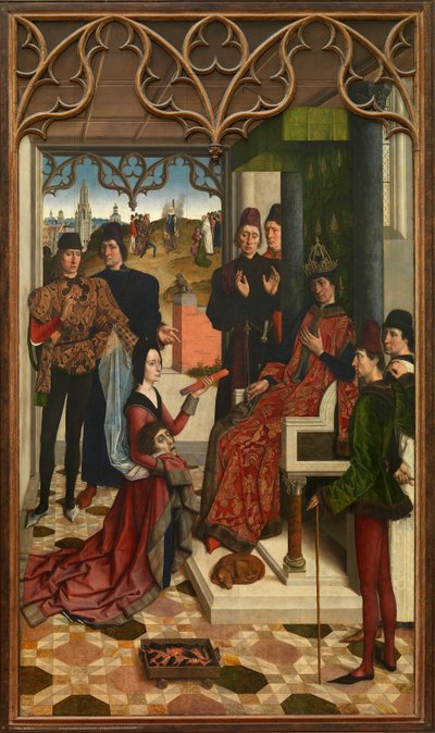 La Justicia del Emperador Otto III: Juicio por Fuego, 1471-1475 de Dirk Bouts