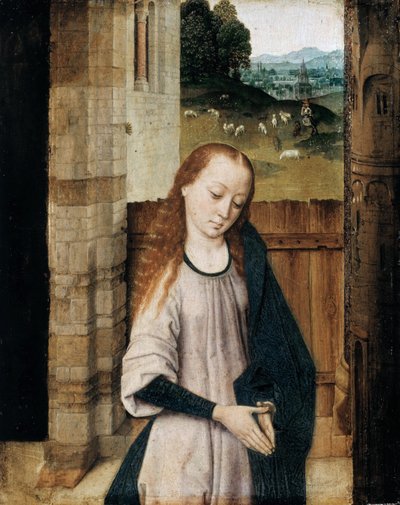 Virgen en adoración, siglo XV de Dirk Bouts