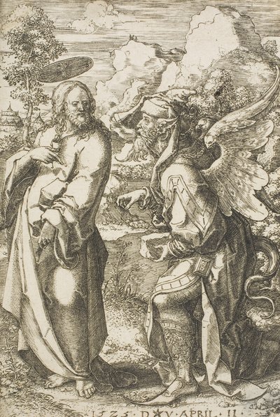 Cristo tentado por el diablo, 1525 de Dirk Jacobsz Vellert