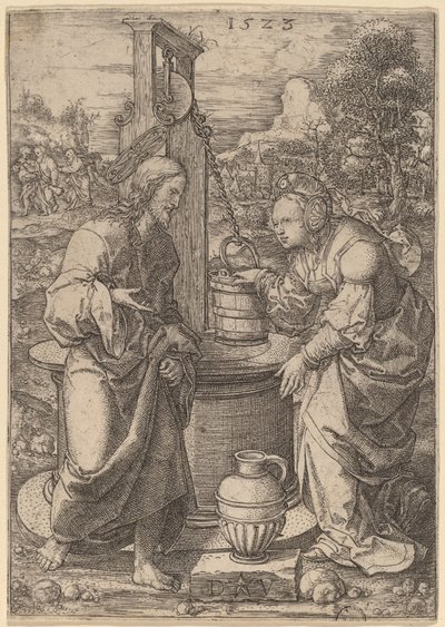 Cristo y la Mujer de Samaria de Dirk Jacobsz Vellert