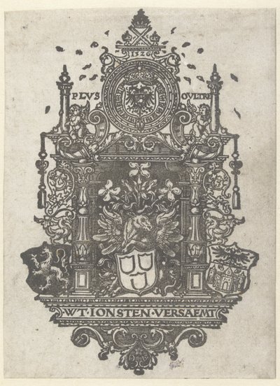 Escudo de armas del Gremio de San Lucas de Amberes, 1526 de Dirk Jacobsz Vellert