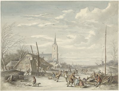 Paisaje de invierno de Dirk Jan van der Laan