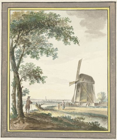 paisaje con molino de Dirk Kuipers