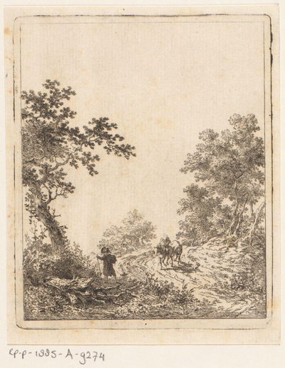 Camino del bosque con figuras de Dirk Langendijk