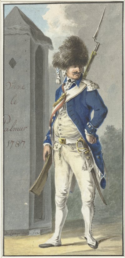 Uniforme de la Rotterdamsch Genootschap van Wapenhandel de Palmboom de Dirk Langendijk