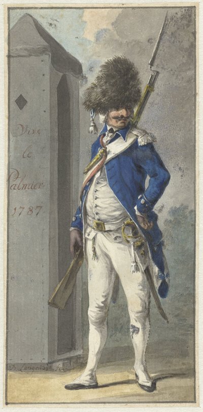 Uniforme de la Sociedad de Armas de Rotterdam Comercio de la Palmera de Dirk Langendijk