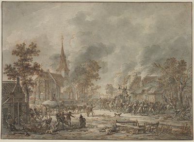 Soldados saqueadores, 1794 de Dirk Langendyk