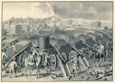 Vista de Namur desde el norte durante el asedio de 1695 de Dirk Maas (possibly)