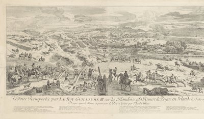 Slag bij Drogheda aan de Boyne, 1 de julio de 1690 Victoria ganada por Le Roy Guillaume III. sobre los irlandeses en el río Boyne en Irlanda el 1 de julio de 1690 (título sobre el objeto) de Dirk Maas