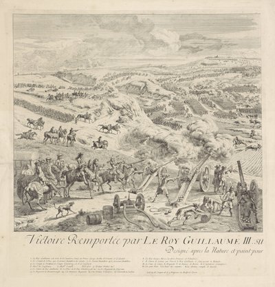 Batalla de Drogheda en el Boyne, 1 de julio de 1690 (página izquierda) de Dirk Maas