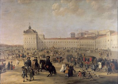 Plaza del Palacio Terreiro do Paço de Lisboa, 1650 de Dirk Stoop