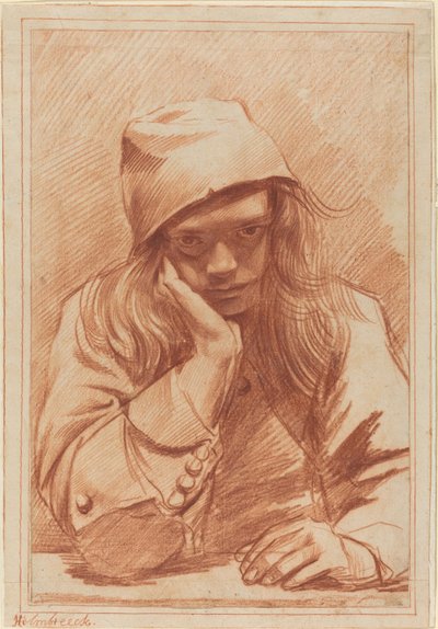 Autorretrato, c.1633-96 de Dirk Theodor Helmbrecker