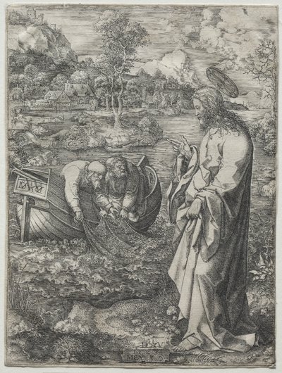 Jesús Llamando a San Pedro y San Andrés de Dirk Vellert
