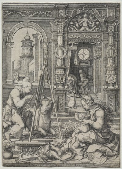 San Lucas pintando a la Virgen de Dirk Vellert