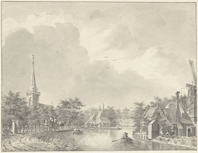 El pueblo de Harmelen en Leidse Vaart en las afueras de Utrecht de Dirk Verrijk