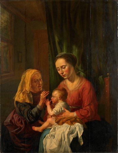 La Virgen con el Niño y Santa Ana de Dirk van Hoogstraten