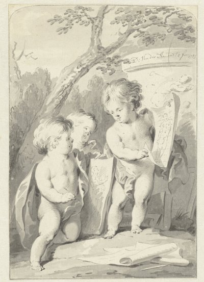 Alegoría del dibujo de Dirk van der Aa