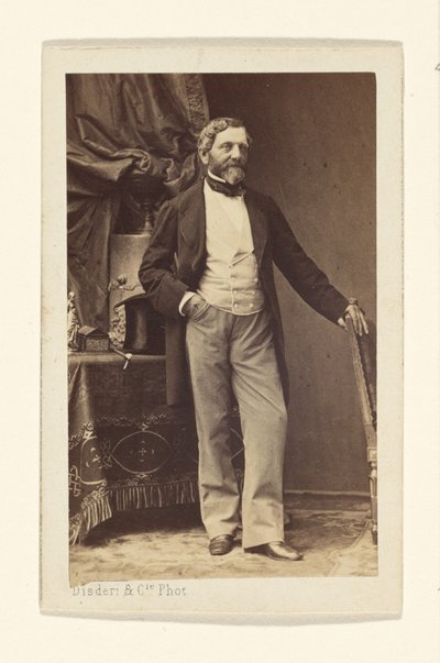 Retrato de un hombre barbudo de Disdéri and Cie.