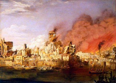 El Gran Incendio de Hamburgo el 5 de mayo de 1842 de Ditlev Martens