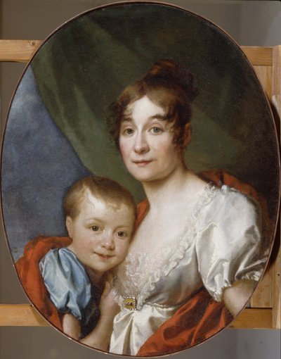 Retrato de la condesa Ekaterina Alexandrovna Shakhovskaya 1777-1846 con su hija, 1807 de Dmitri Grigorievich Levitsky