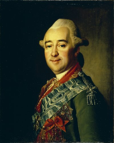 Retrato del General Mikhail Krechetnikov 1729-1793, 1770s de Dmitri Grigorievich Levitsky