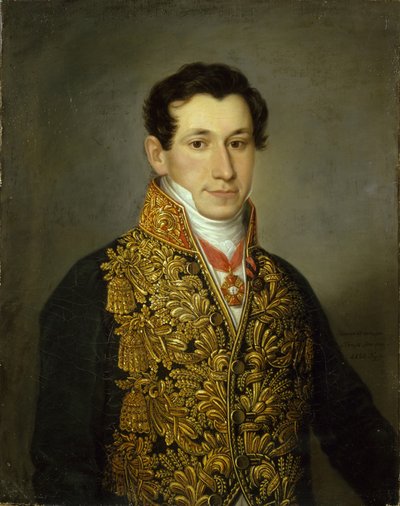 Retrato de Grigory Mitusov 1795-1871, 1826 de Dmitri Grigorievich Levitsky